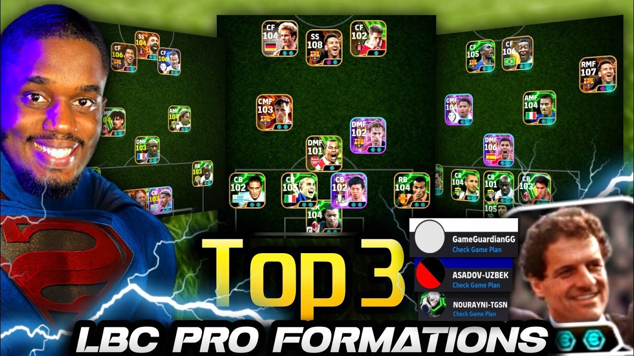 Prof BOF COPIES THE BEST 3 LONG BALL COUNTER FORMATIONS from eFootball League TOP 3 PLAYERS