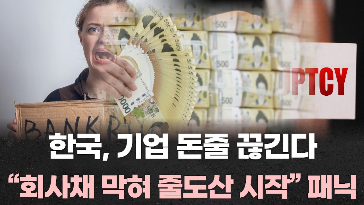 한국, 기업 돈줄 끊긴다&hellip;&ldquo;회사채 막혀 줄도산 시작&rdquo; 패닉
