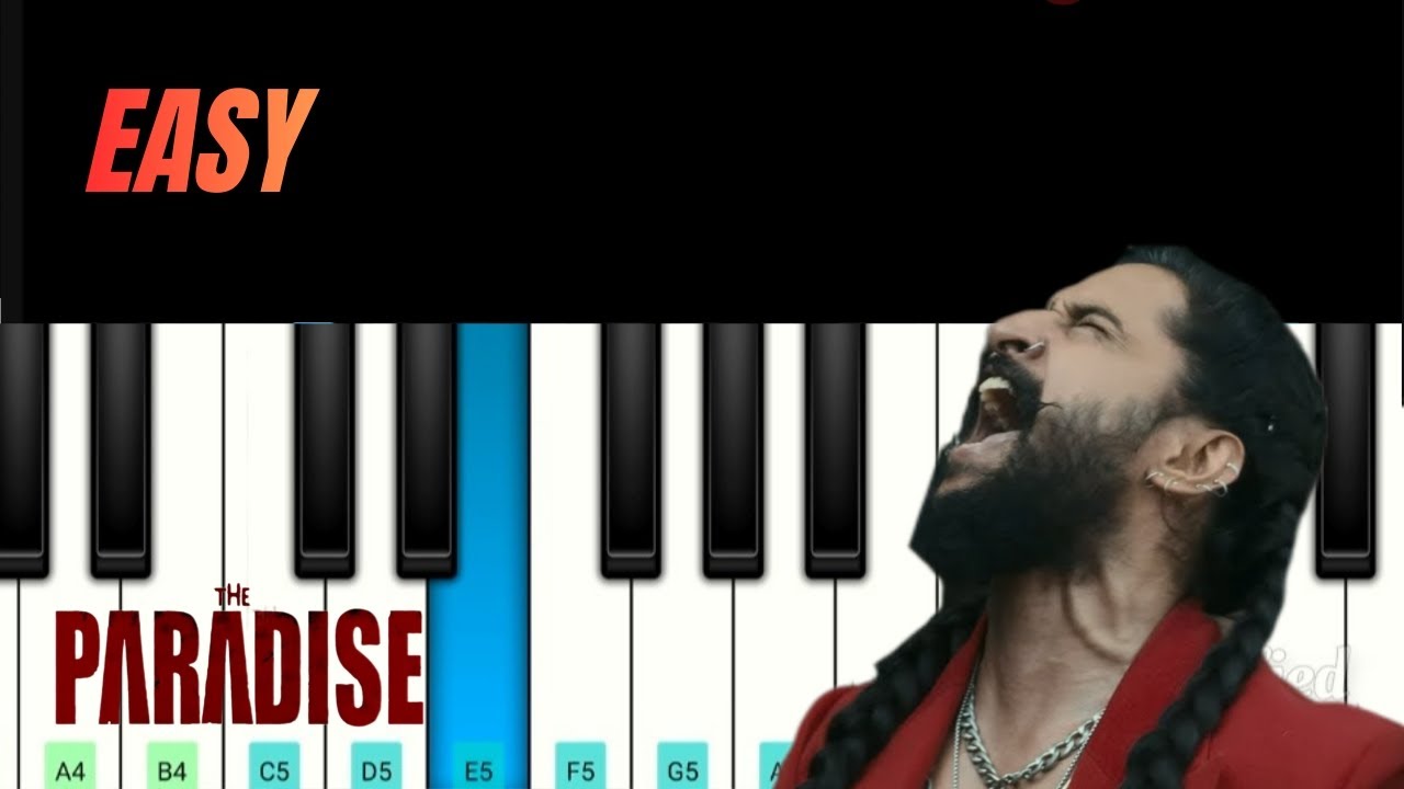 The Paradise - Aaya Sher Song | Easy Piano Tutorial | Anirudh 