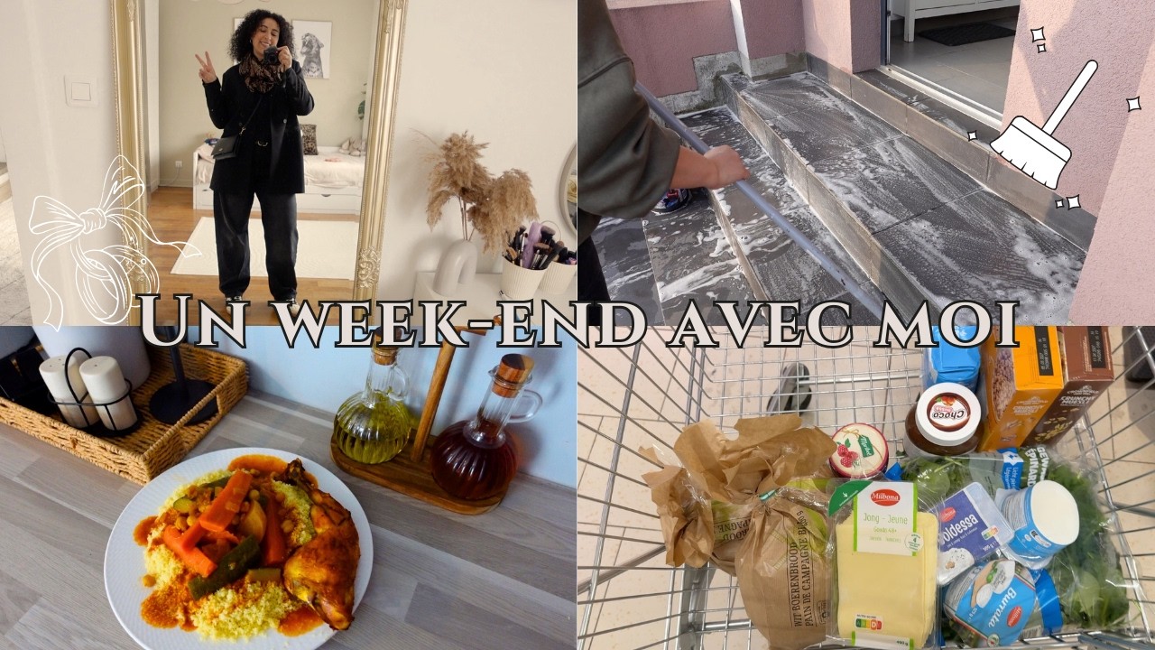 Vlog : Un Week-end Avec Moi: Recette /Ménage / Courses / Chill