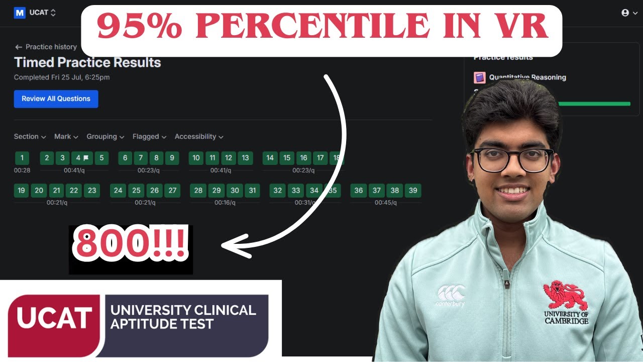 WATCH ME SCORE 800 IN VERBAL REASONING! | UCAT VR Live Mock #1