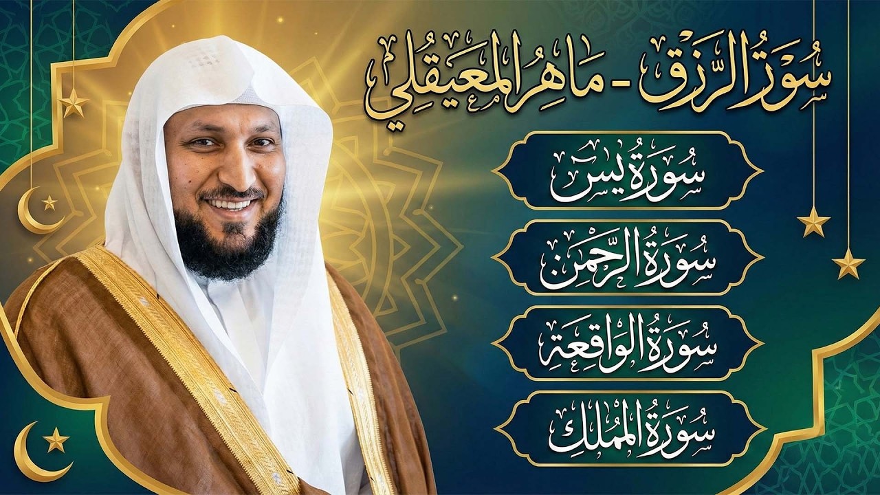 استمع بنيه الرزق  يس   الرحمن   الواقعة   الملك  الشيخ ماهر المعيقلي 🕋🤲🏻
