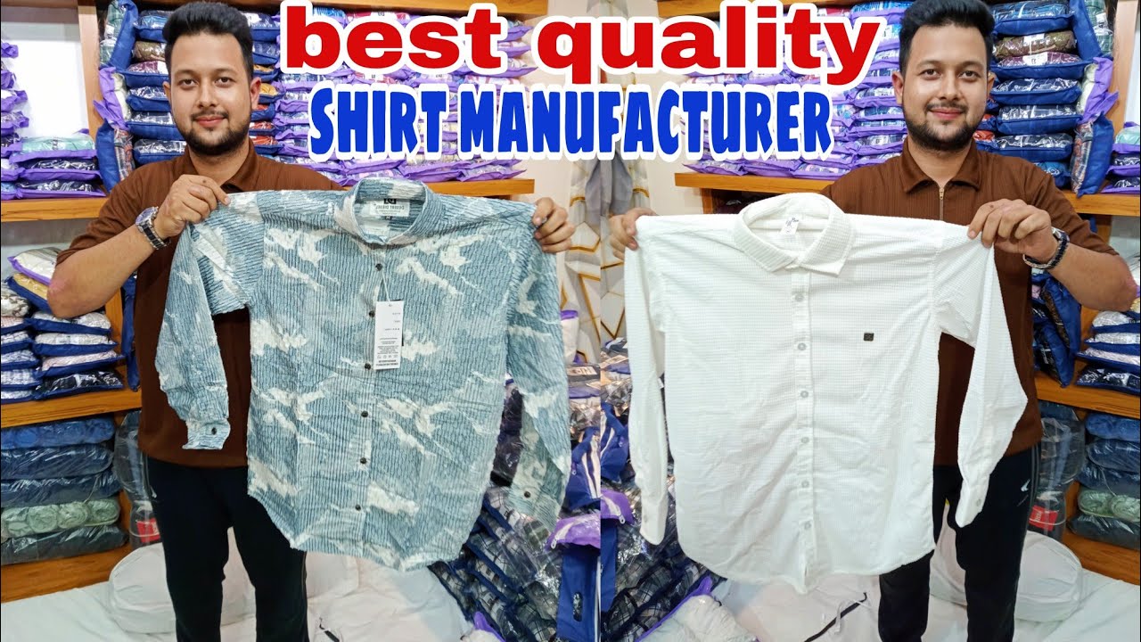 Biggest shirt manufacturer best quality shirt wholesaler in Kolkata khidderpore market 