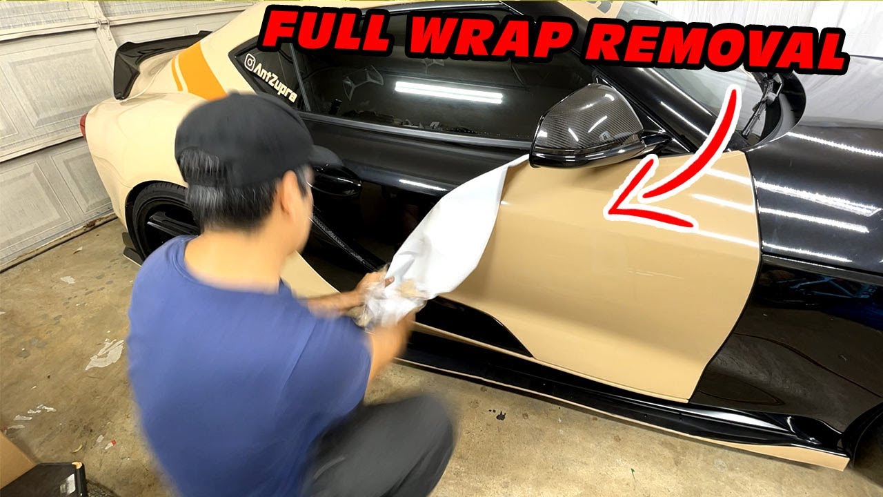 How to remove a wrap from a car