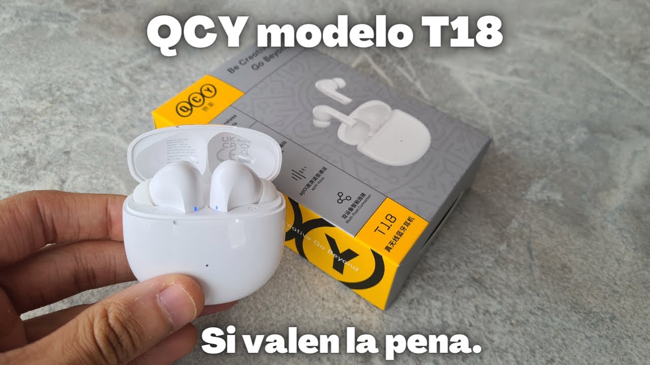 ✅️ Auriculares Inalámbricos QCY T18  ¡30 horas de reproducción total!