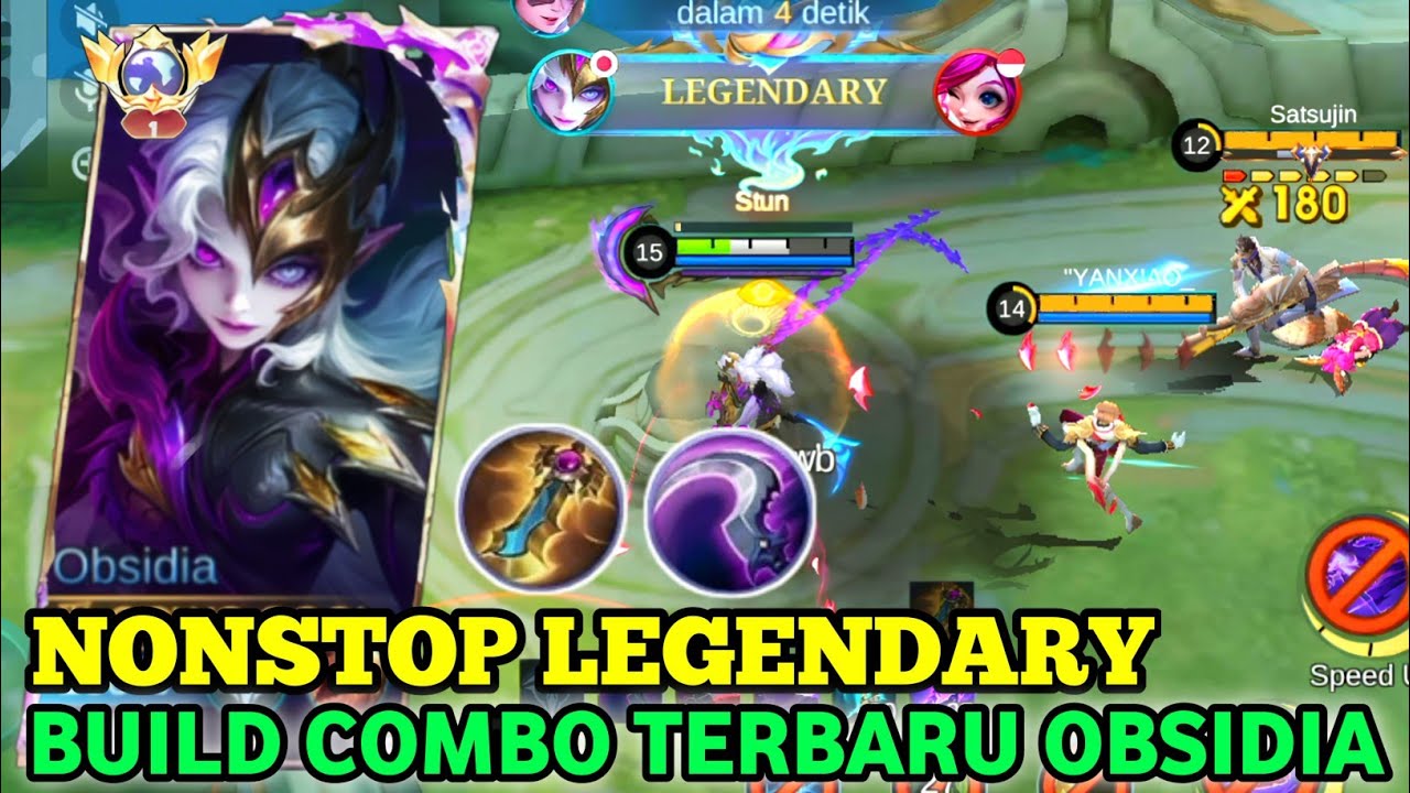 OBSIDIA!! NONSTOP LEGENDARY | BUILD CONBO TERBARU OBSIDIA, DIJAMIN MENANG SAMPAI MYTICH - MLBB