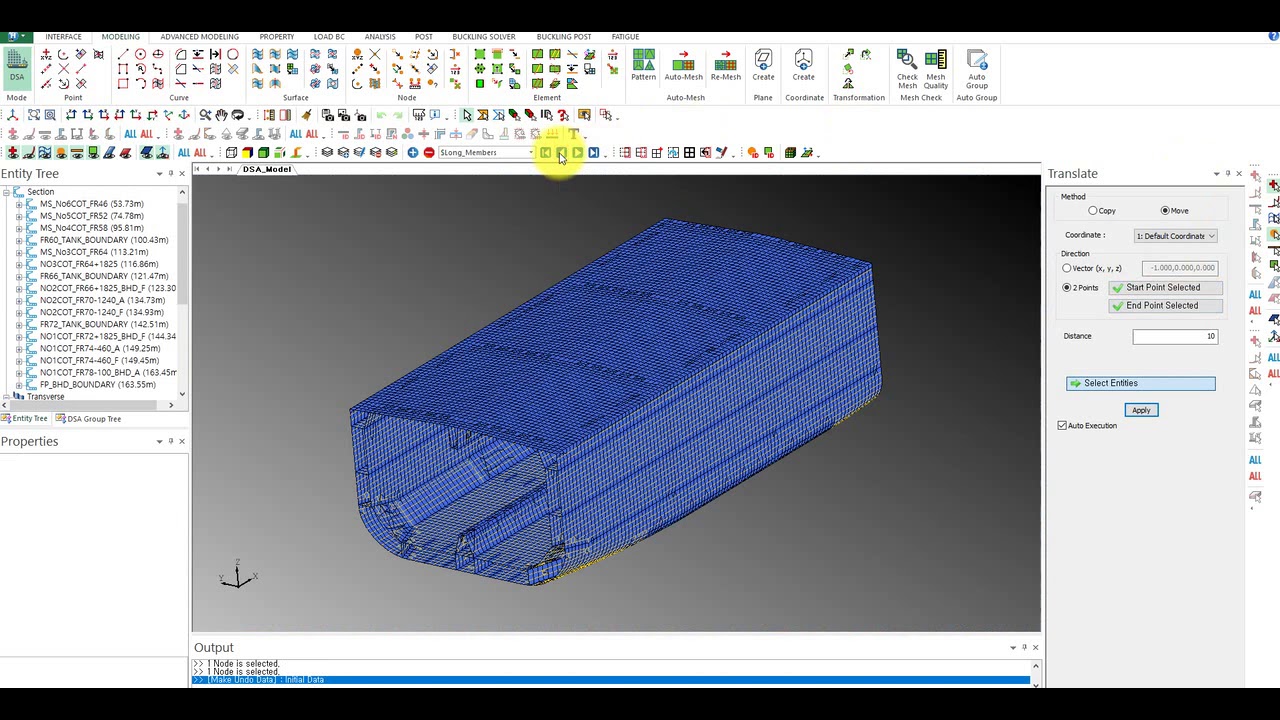 [SeaTrust-HullScan] Collar Plate Fine Mesh - KR Korean Register 한국선급