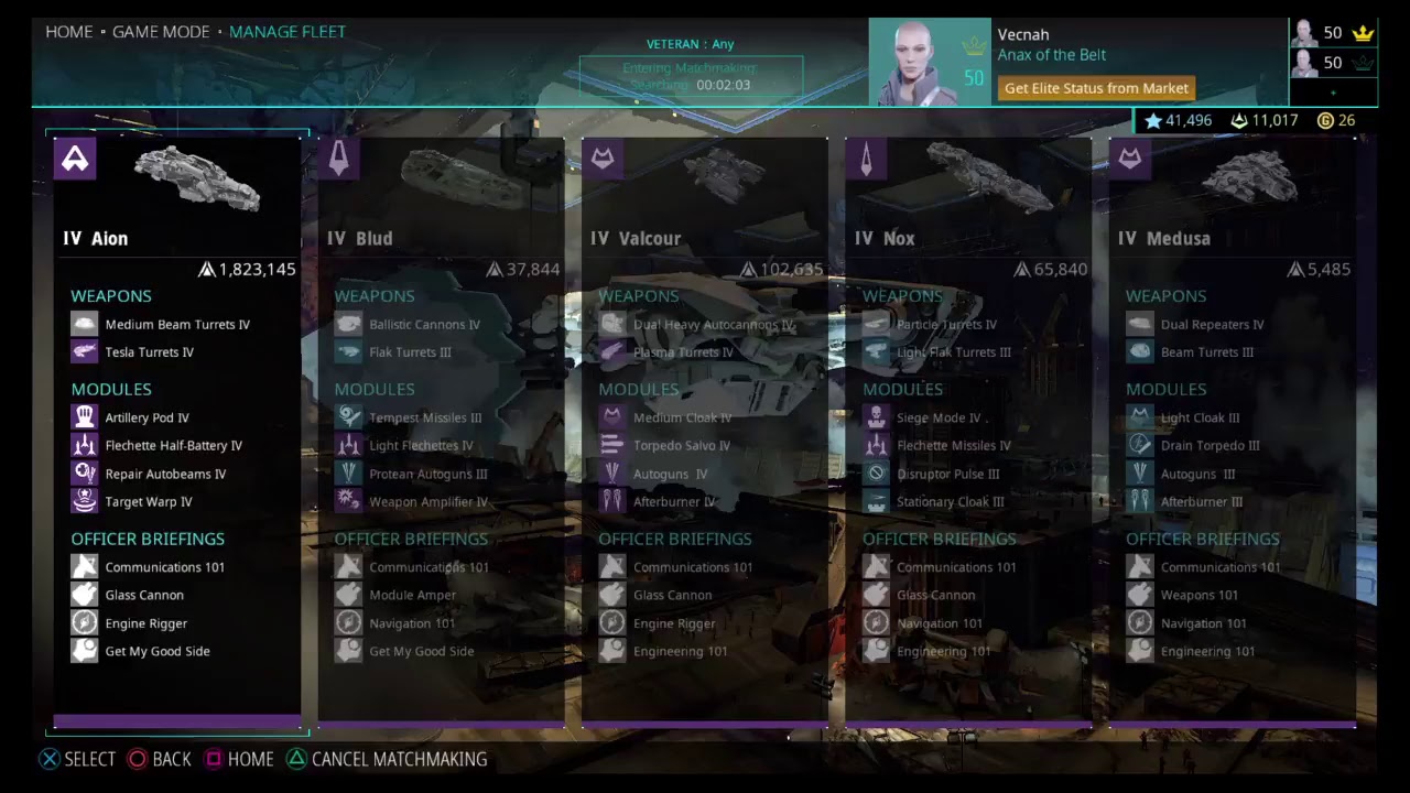 Vecnah : Aion tier 4 tactical ship
