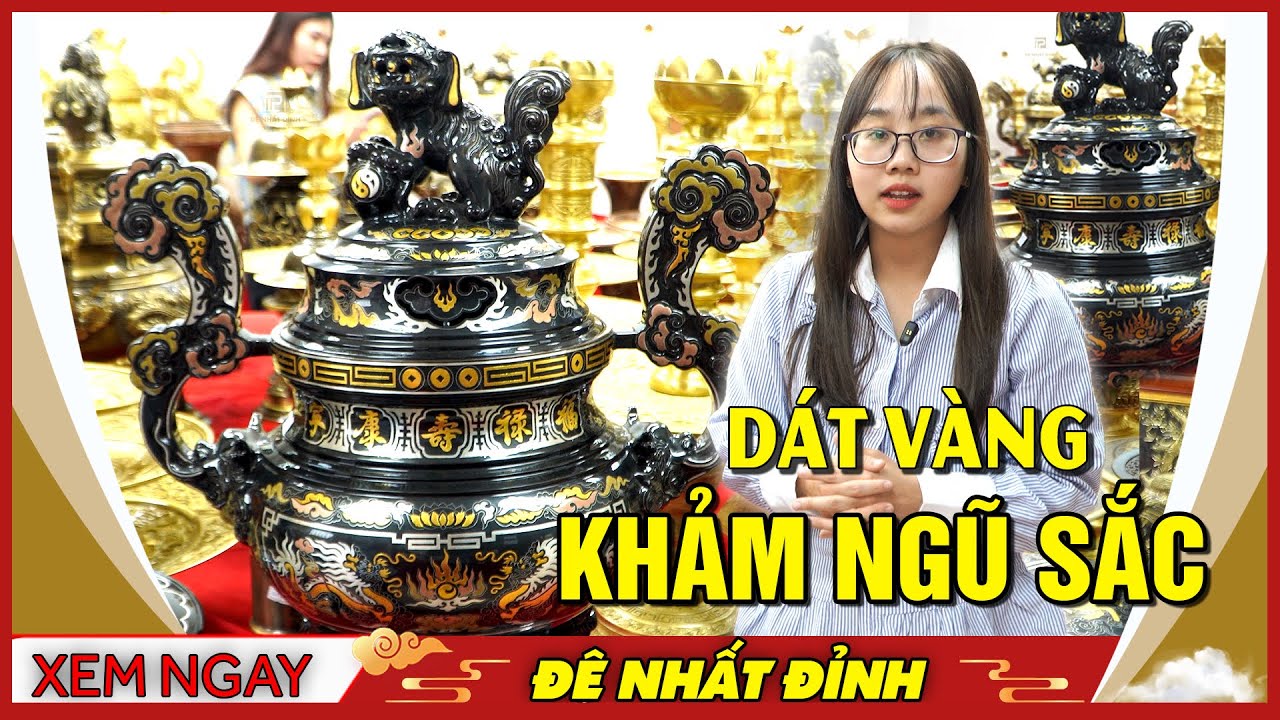 Khảm ngũ sắc là gì? Bộ đỉnh đồng đỏ khảm ngũ sắc tinh xảo, đẹp nhất, đồ cổ theo thời gian