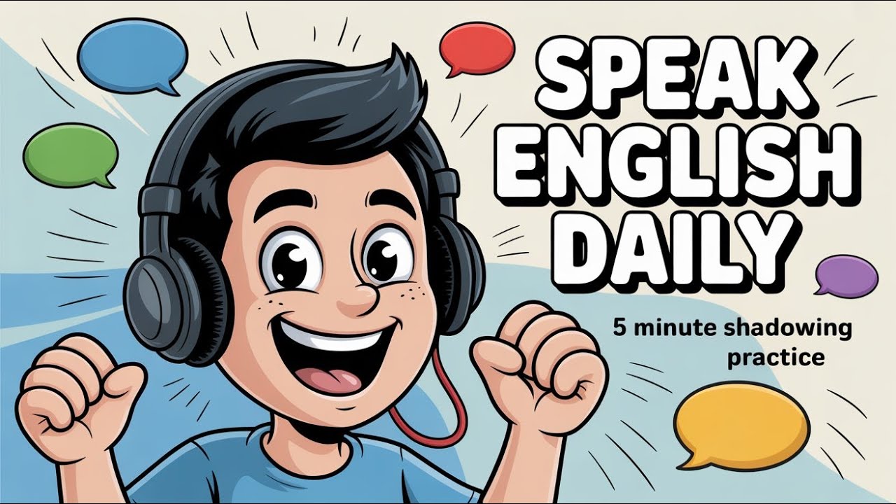 Shadowing English Speaking Practice | Listen and Repeat to Speak English Fluently