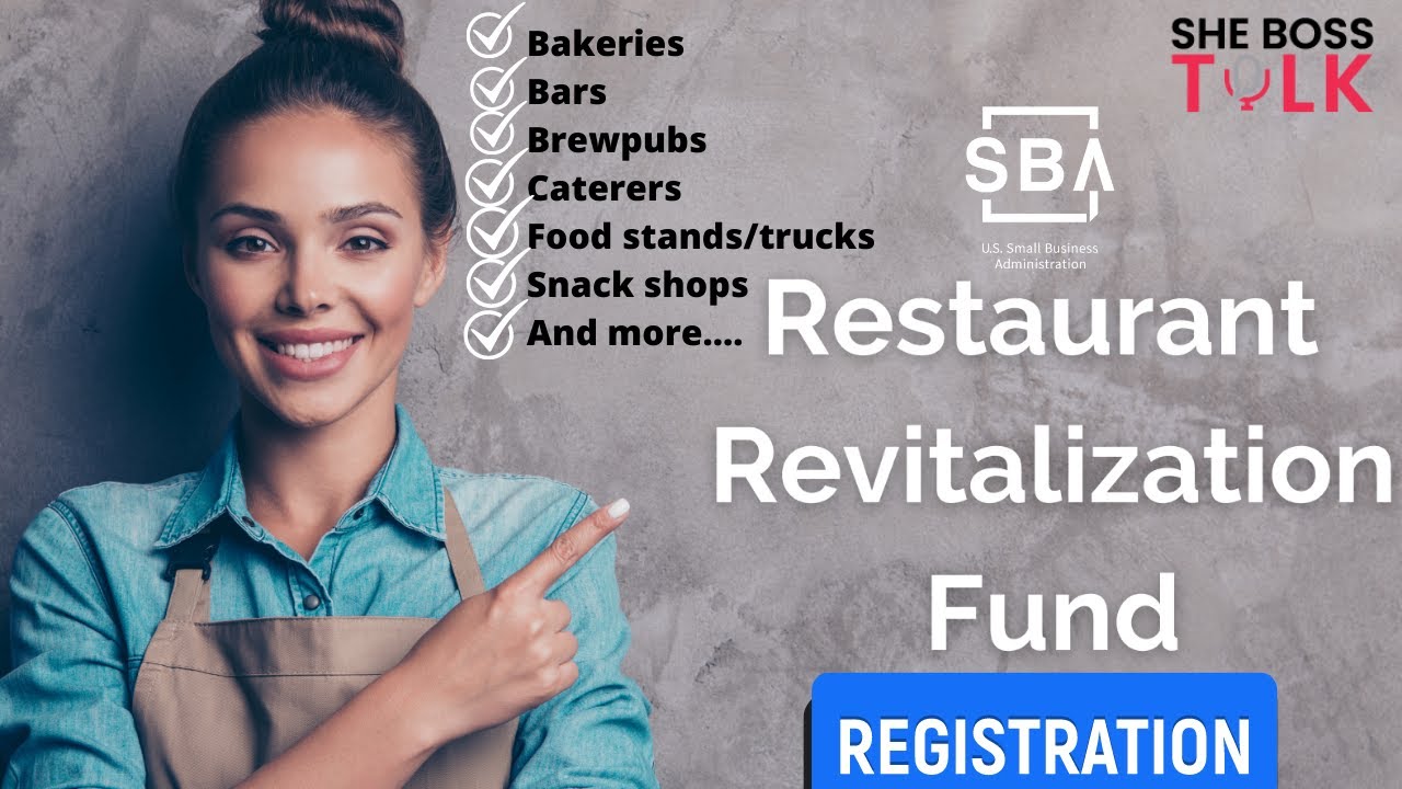 RESTAURANT REVITALIZATION GRANT REGISTRATION OPENS|SBA GRANT | APRIL 30| SHE BOSS TALK