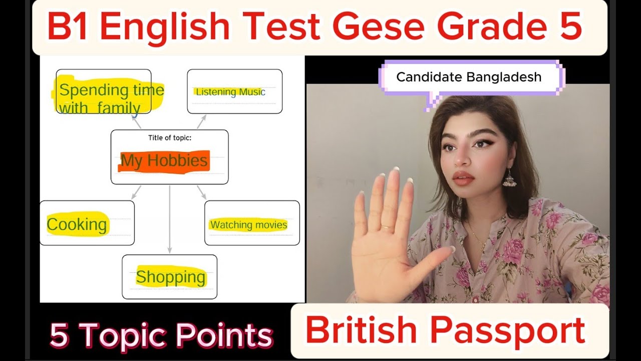 B1 English Test (GESE Grade 5) | SELT British Citizenship| Trinity College London ILR UK