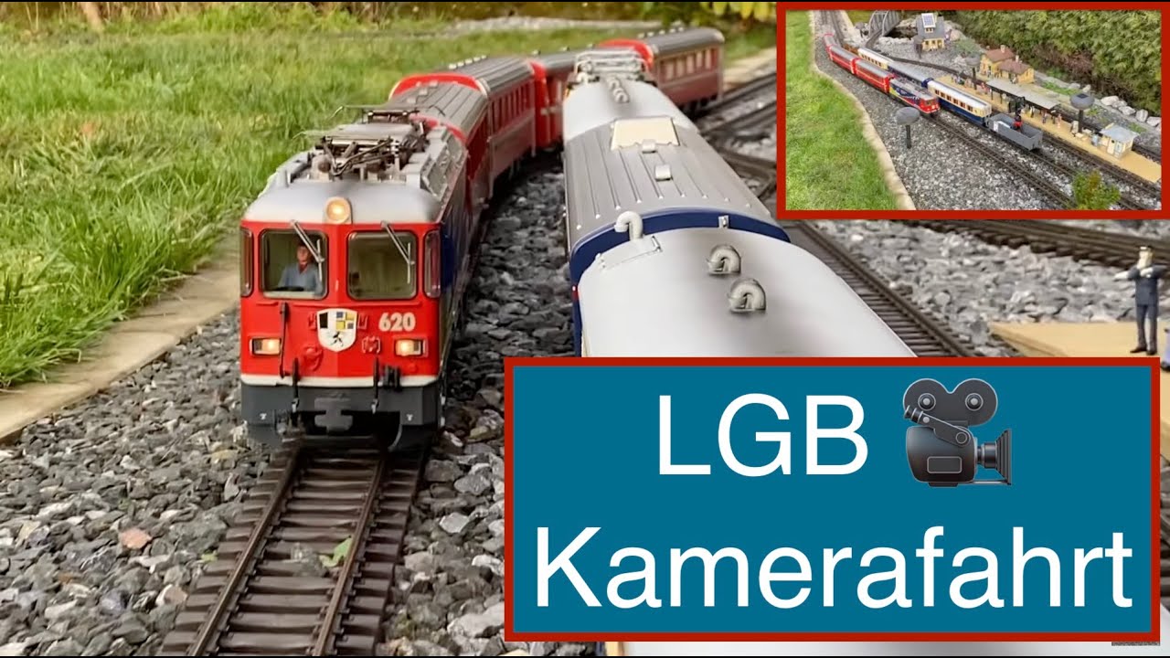 Kamerafahrt Gartenbahn LGB RhB