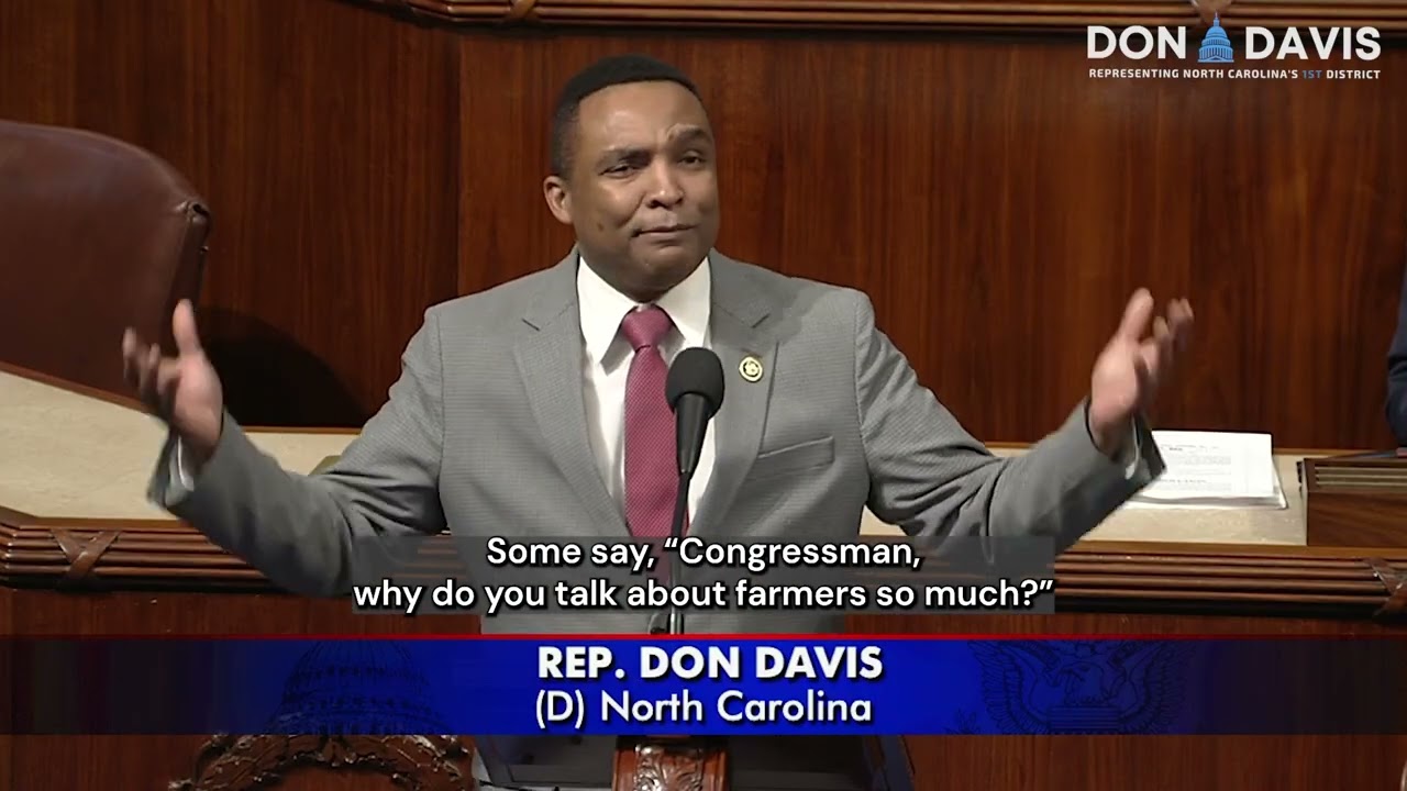 Congressman Don Davis Urges Congress to Help Farm Families