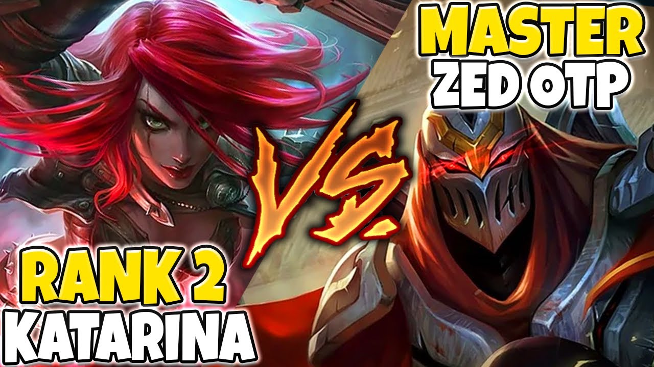 RANK 2 KATARINA NA VS. MASTER ZED ONE TRICK! (EPIC BATTLE) - League of Legends | Katlife