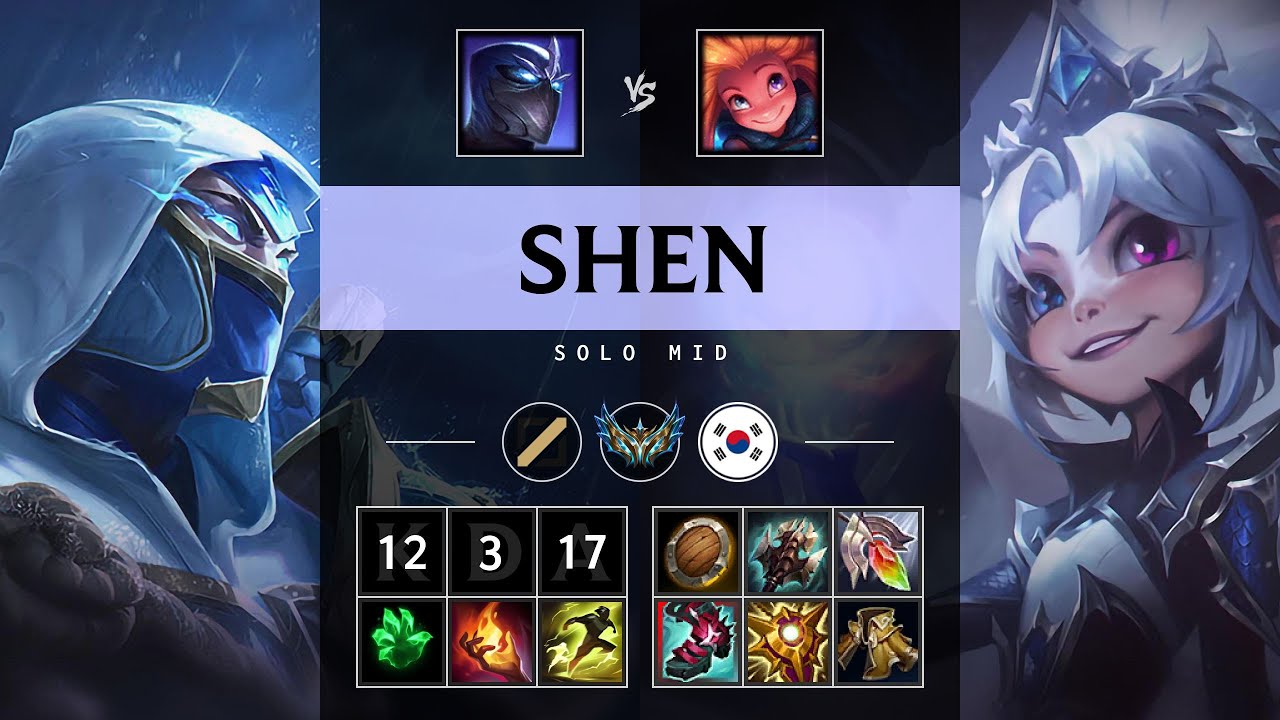 Shen Mid vs Zoe - KR Challenger Patch 25.20