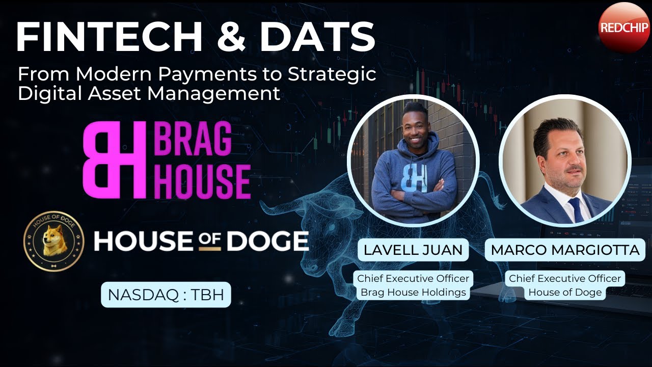 The Brag House (Nasdaq: TBH) & House of Doge | Запись конференции для инвесторов в сфере финтеха ...