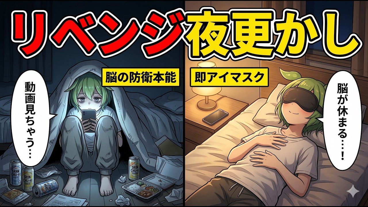 【脳科学】眠れない夜にスマホを見てしまうのは「甘え」じゃない。深夜の絶望ループから抜け出す『究極の睡眠放棄ハック』【ずんだもん＆ゆっくり解説】