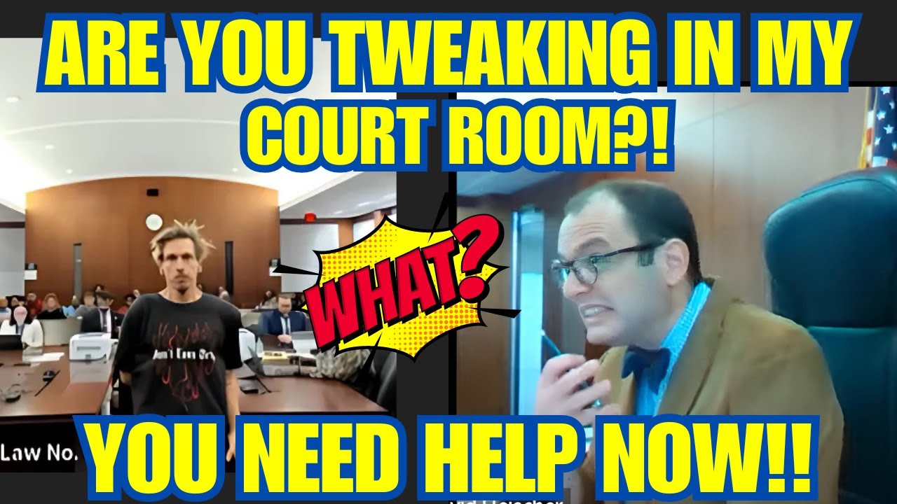 JUDGE FLEISCHER TRIES TO HELP MAN THAT SHOWS UP HlGH FOR COURT. 