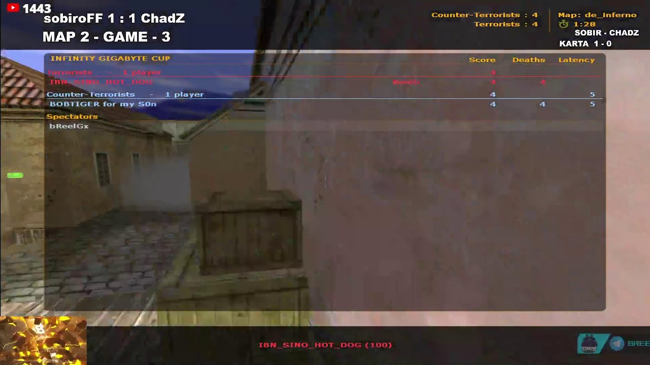 ONLY GAMERS | sobiroFF vs CHADZ | SHOW MATCH | CS 1.6