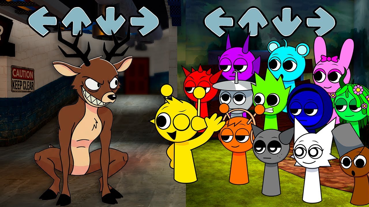 FNF THE DEER - 99 NIGHTS Vs Incredibox Sprunki (Original Voice) Friday Night Funkin' (FNF Mod)