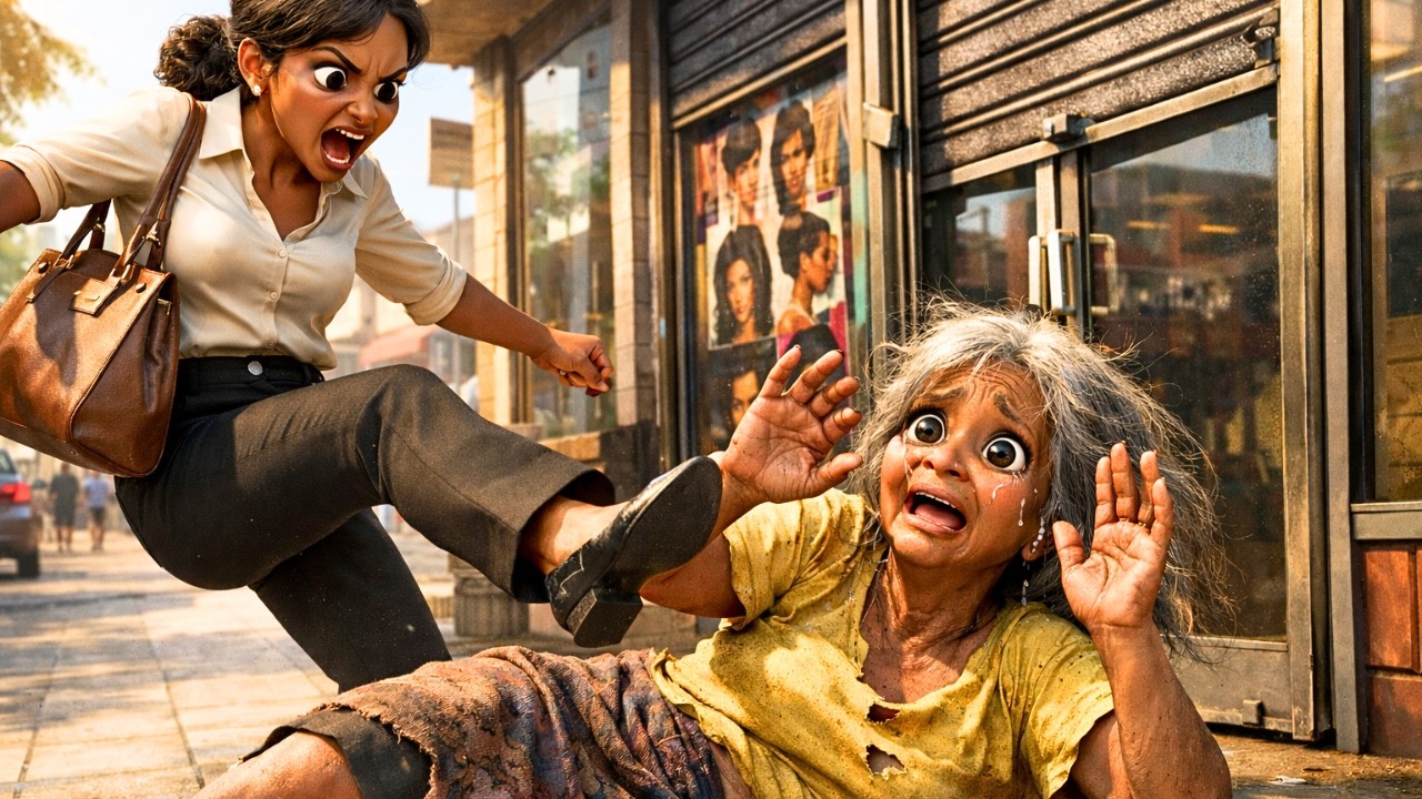 She Saw A Beggar Sleeping In Front of Her Shop And Kicked Her, Never Knew She Was Her Mother #tales