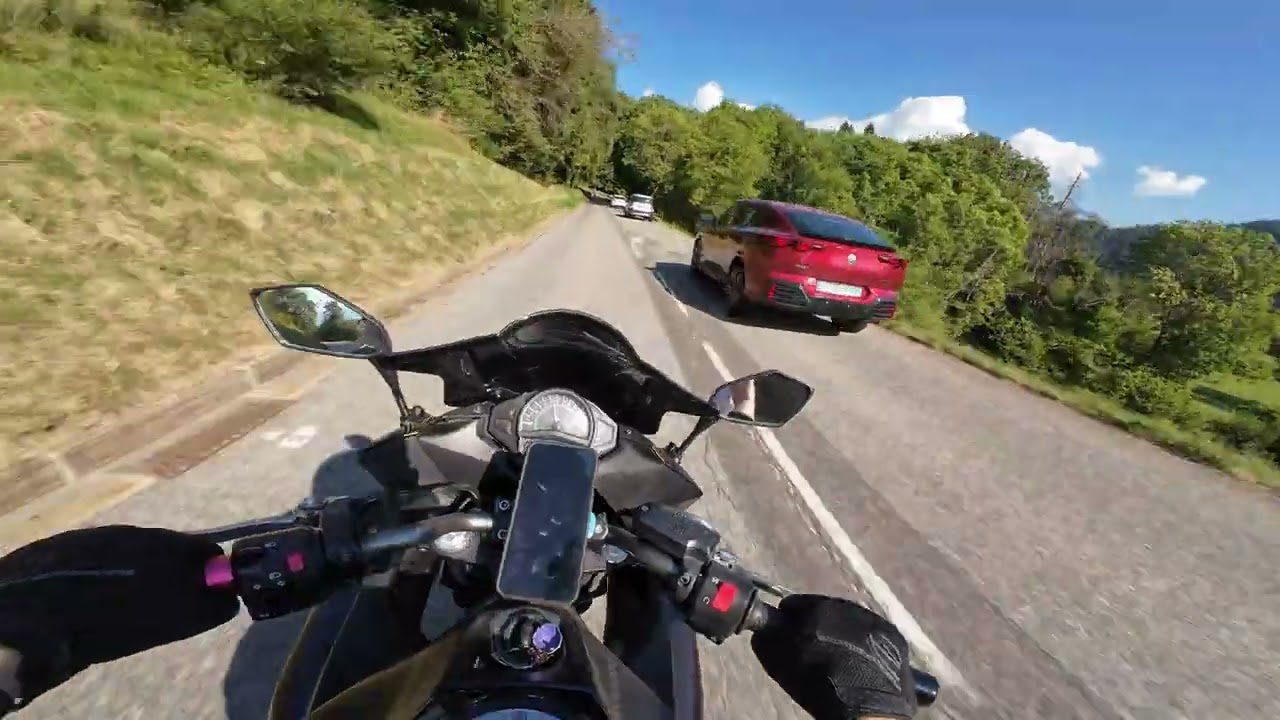 MotoVlog ride in Alpes 4K - Flaine - no mic