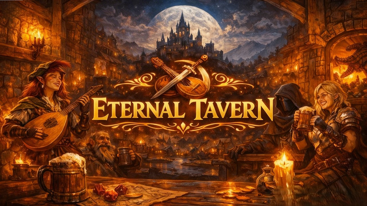 🍺 Medieval Tavern Music 24/7 — Fantasy Bard Songs, Inn Ambience, DnD Music Live