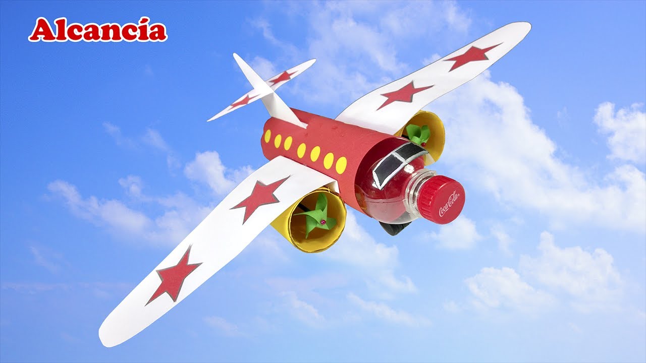 Cómo Hacer un Avión Alcancía con Botella Reciclada