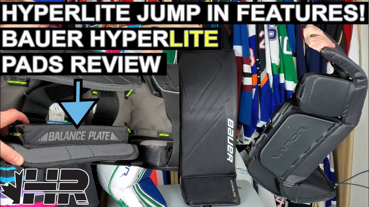 Hyperlite jump in features! Bauer Hyperlite vs Vapor 2X Pro hockey goalie pads Snap Shot review