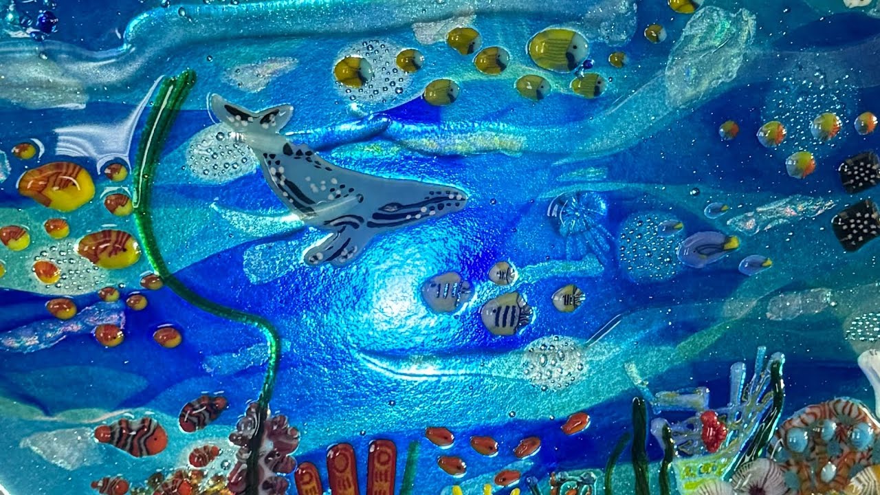 Использую мои подарки из адвент-календаря #FusedGlass 2024 года от Tabitha’s Glass Emporium