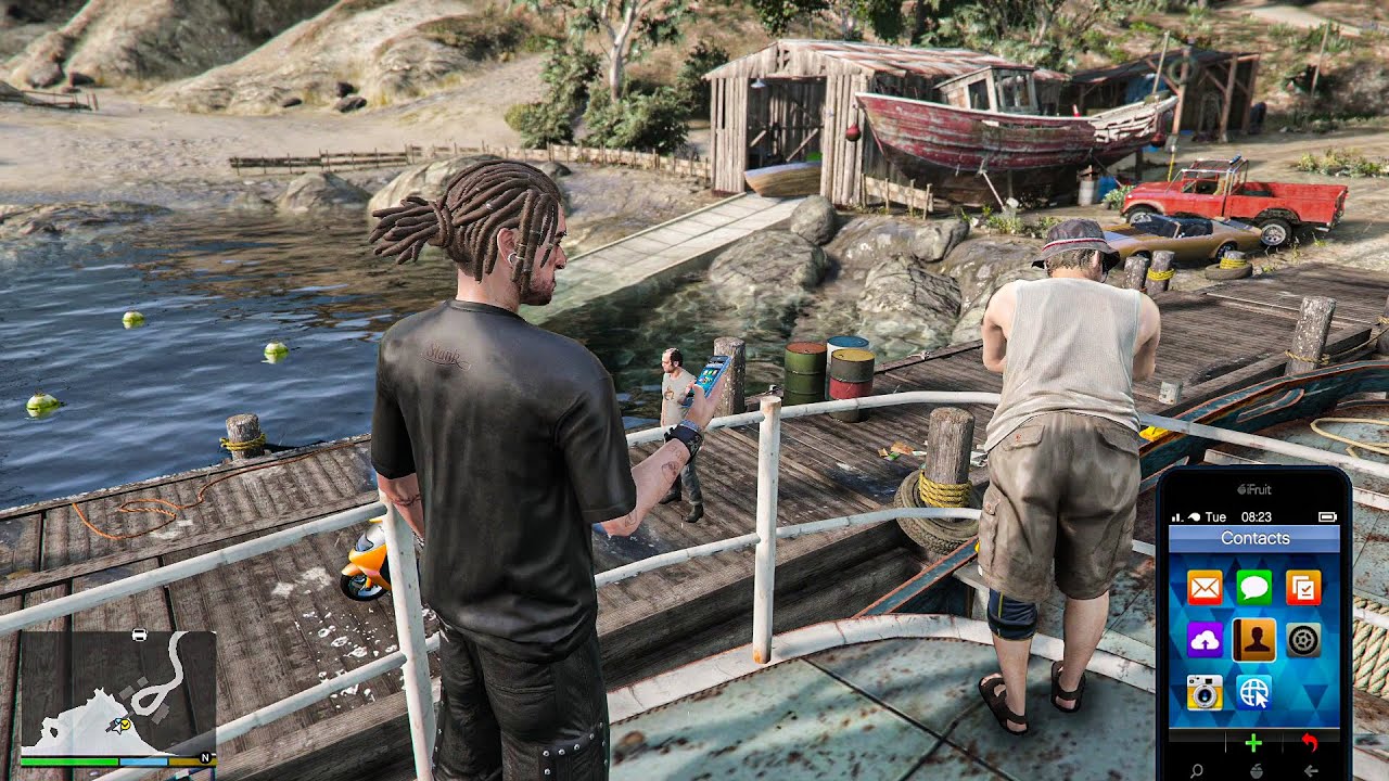 GTA 5 Trevor Ron Wade Team Up | Deadly Ocean Fight Against Weed Smugglers | Infinite Play