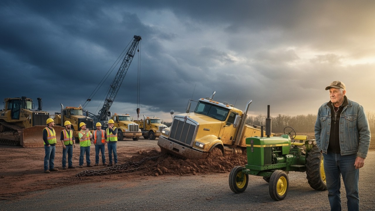 Nothing Could Pull the Truck Out — Until the Farmer Came