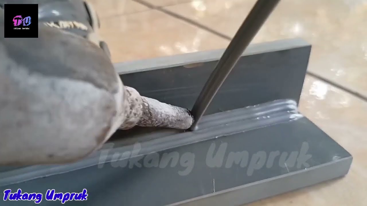 Teknik dasar pengelasan PVC// Belajar las PVC