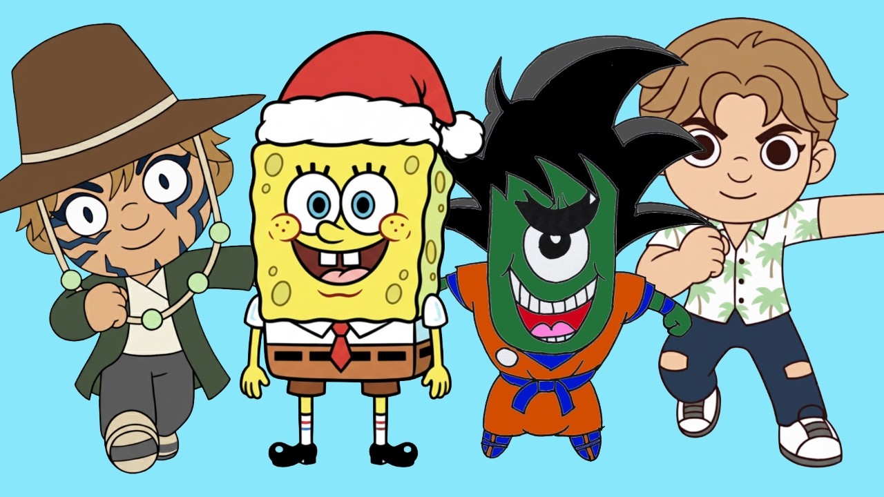 How to Draw 4 Different Types of Cartoon Character for Beginners Step by step