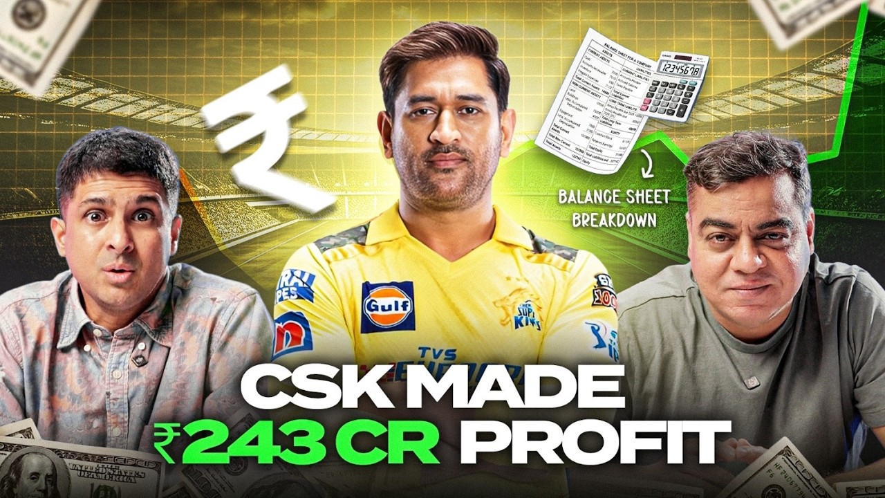 How IPL Teams Actually Make Money (CSK BALANCE SHEET BREAKDOWN)