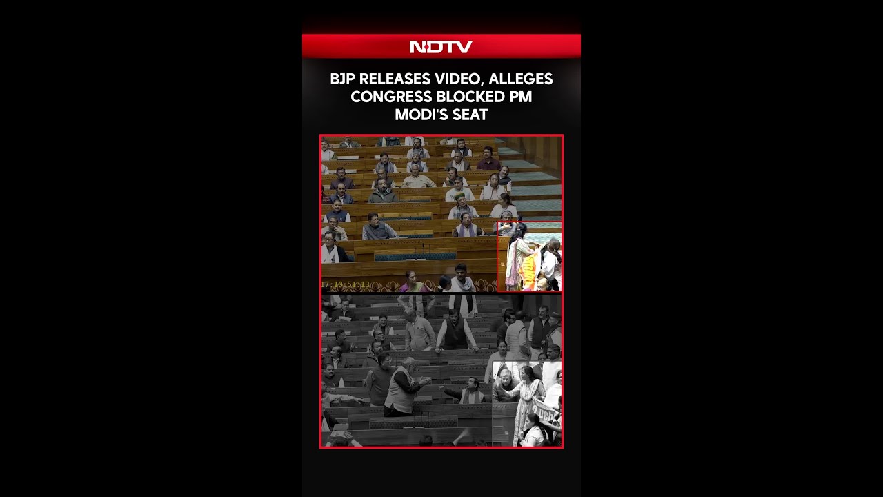 Parliament Showdown News | BJP Releases Video, Alleges Congress Blocked PM Modi's Seat