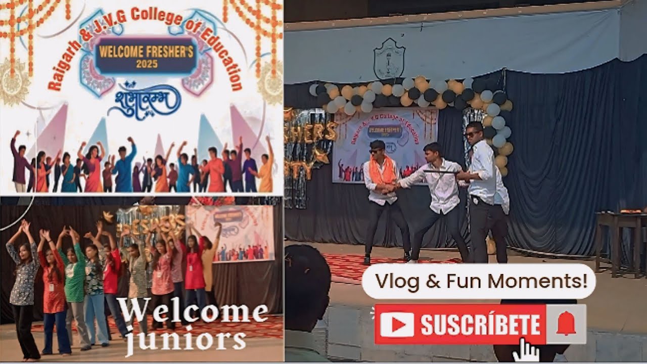 Fresher party'2025//😎👏Rce and jvg college of education fresher welcome 😁#college #freshersparty2025 