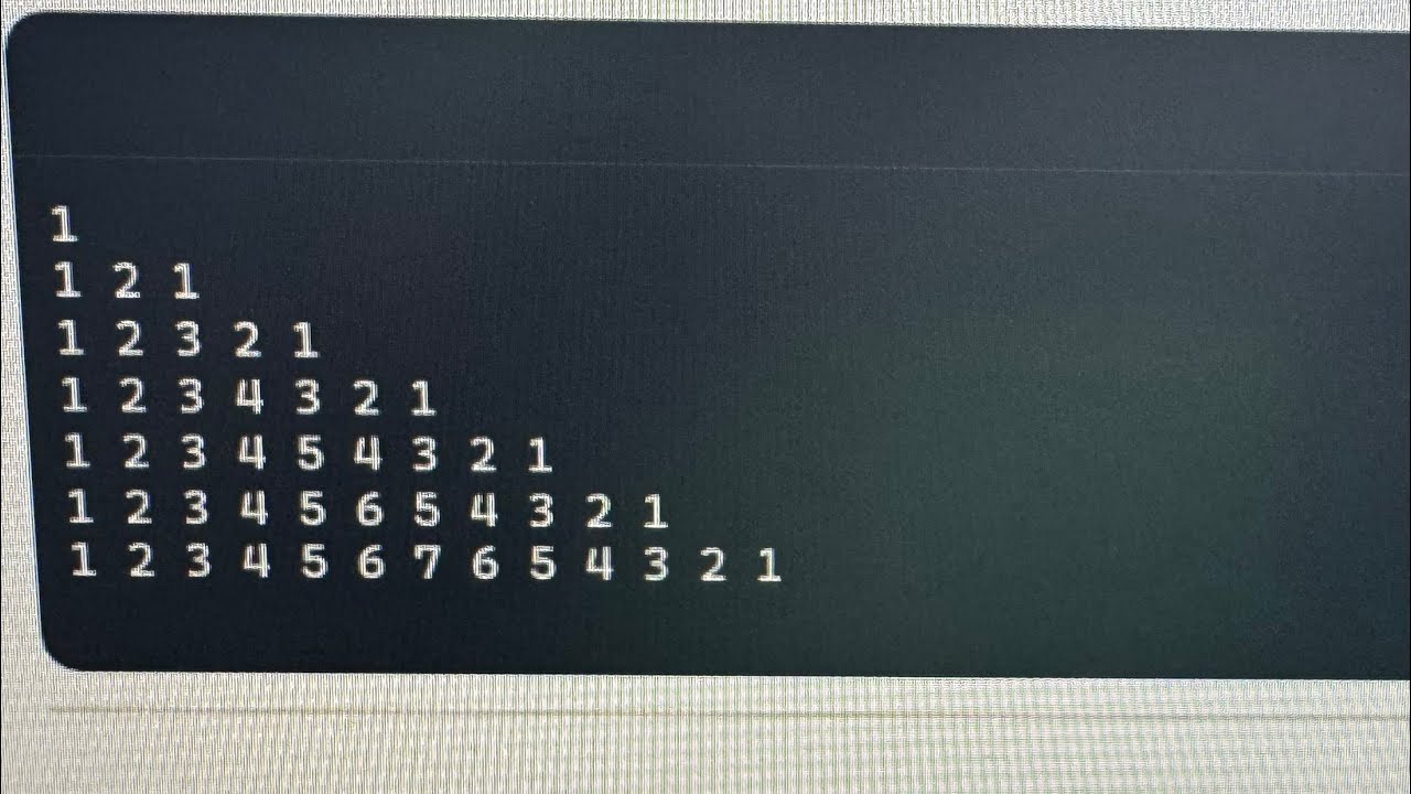 Java Programme to Print Pattern11