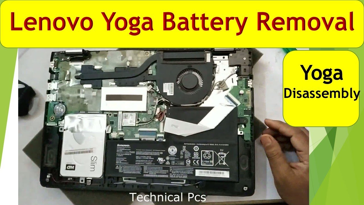 Lenovo Yoga Battery Removal || Lenovo Yoga 500 Disassembly || Lenovo Yoga  SSD Upgrade