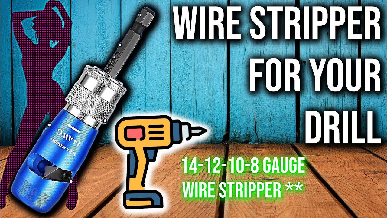 Wire Stripper & Twister Tool Drill Attachment #electrical #electric