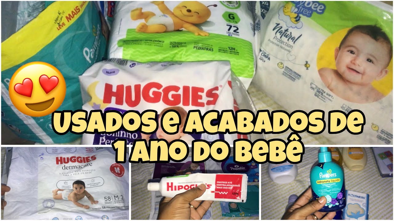 USADOS E ACABADOS DE 1 ANINHO DO MEU BEBÊ 🥰 ITENS DE HIGIENE E FRALDAS ❤️ SUELEN OLIVEIRA 