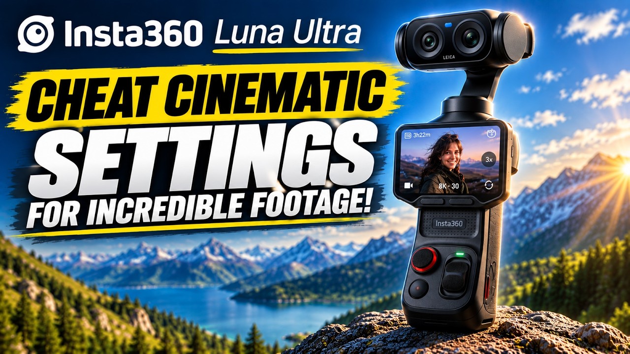 Insta360 Luna Ultra: ЛУЧШИЕ настройки видео для потрясающих кадров!