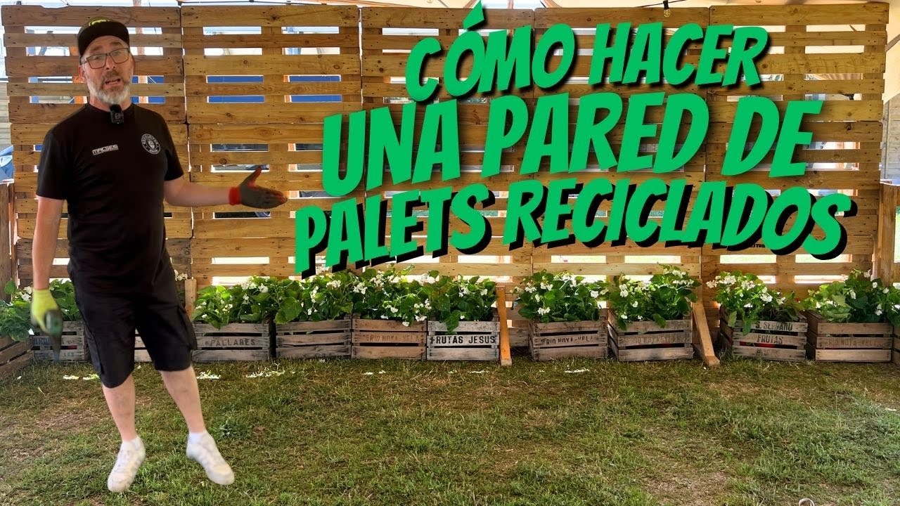 Como Hacer una Pared de Palets Reciclados, f&aacute;cil de montar y desmontar para eventos by Paletsdelujo
