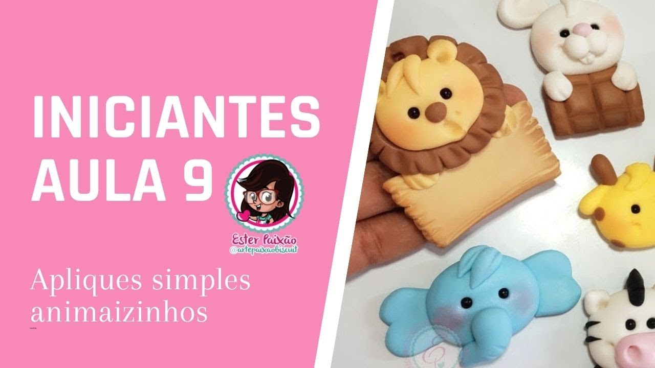 Biscuit para iniciantes  - Apliques de bichinhos manual
