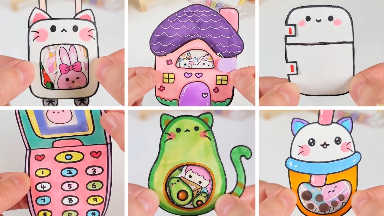 귀여운 아이디어★스티커 보관집 만들기 모아보기 #23 DIY Paper Craft Ideas #diy  #paperdiy  #craft  #art #종이놀이