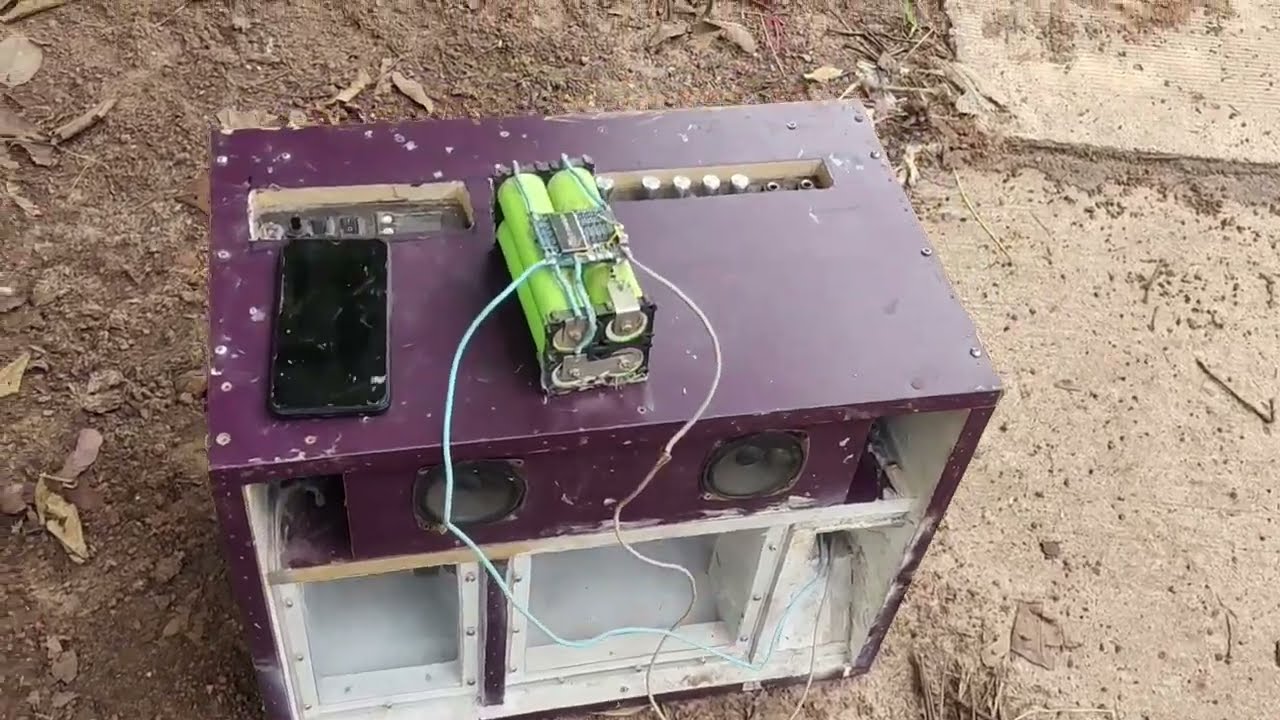 ทดสอบลำโพงบลูทูธDIY ตีตู้จากของเก่าสูตรกระแทกข้าง