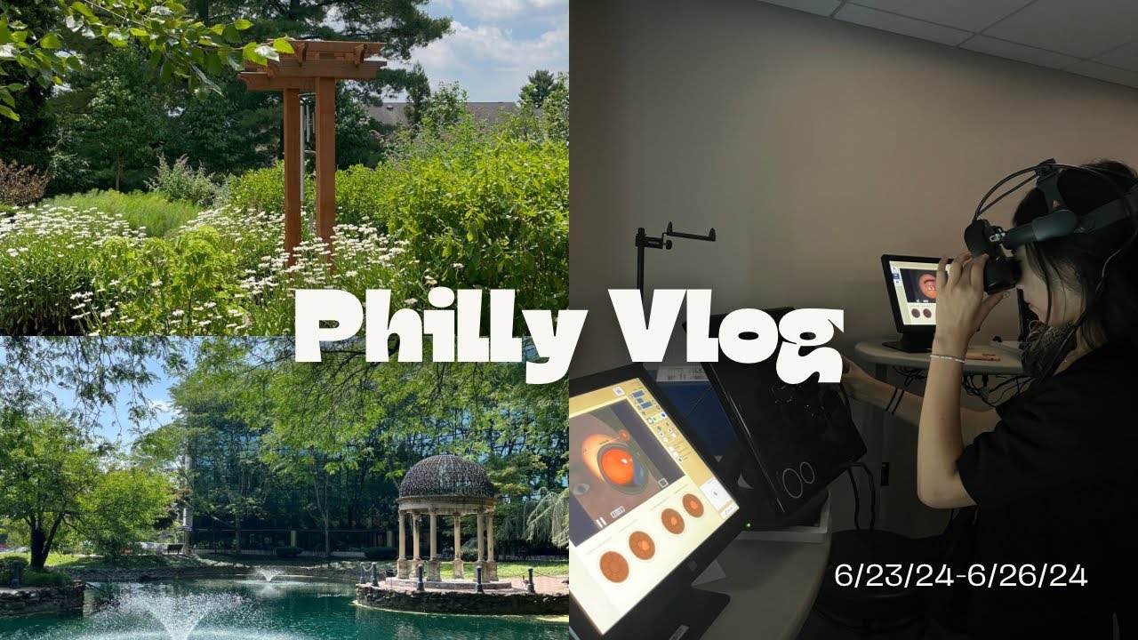 philly vlog 🪴| salus university, optometry learning experience 👁️📝