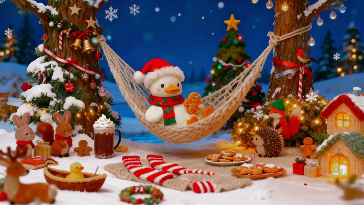 Winter Lofi Jazz &mdash; Cozy Christmas Study & Chill with Cute Duck ❄️🦆✨