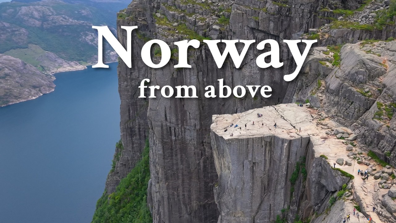 Norway from Above — A South-to-North Drone Journey (1+ Hour, 4K)